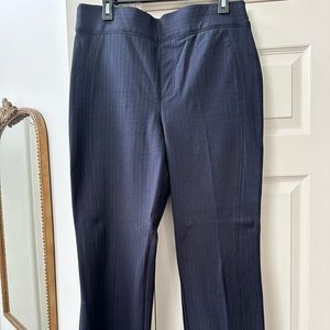 Spanx, The Perfect Pant, Slim Straight, Navy/Gray Pinstripe